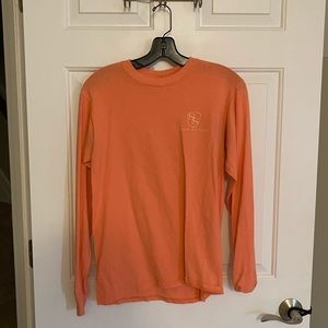 Long sleeve coral top
